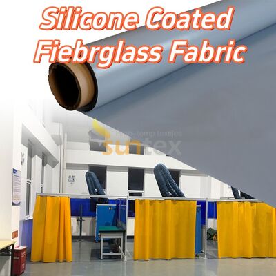 High Strength Silicone Coated Fiberglass Fabric with High Temperature Resistance Fireproof and Anti-tear Properties