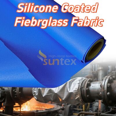 High Temperature Resistant Fireproof Anti-tear Silicone Coated Fiberglass Fabric for Industrial Applications