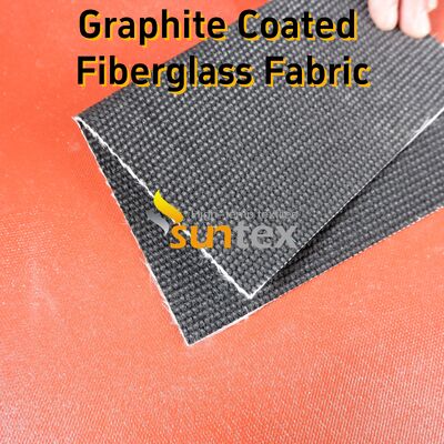 Black Graphite Coated High Temperature Fiberglass Cloth with 750℃ Coating Temperature Resistance and Excellent Fire Resistance