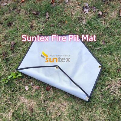 36 Inch Round Fire Pit Mat with 550C Heat-Resistant and Customizable Size for Outdoor Use