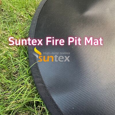 36 Inch Round Fire Pit Mat with 550C Heat-Resistant and Customizable Size for Outdoor Use