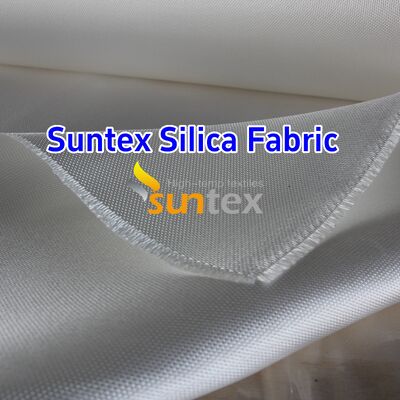 Heavy Duty Silica Cloth Welding Blanket with 1000℃ Temperature Resistance 18 oz/sqy Unit Weight and Crowfoot Pattern
