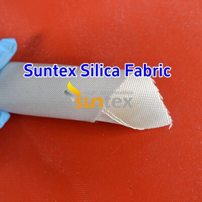 Heavy Duty Silica Cloth Welding Blanket with 1000℃ Temperature Resistance 18 oz/sqy Unit Weight and Crowfoot Pattern