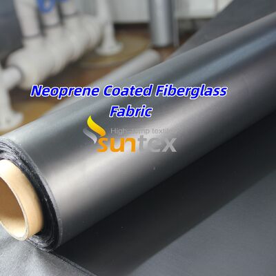 High Temperature Resistance Chemical Resistant Flame Retardant Neoprene Coated Fiberglass Fabric for Insulation Shield