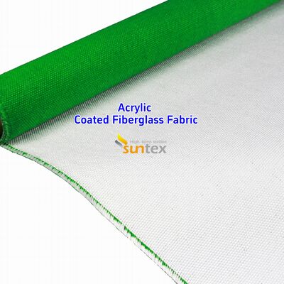 High Temperature 550 Degree C Fire Resistant Fiberglass Fabric with Acrylic Coating for Welding Blankets - Easy to Sew and Cut