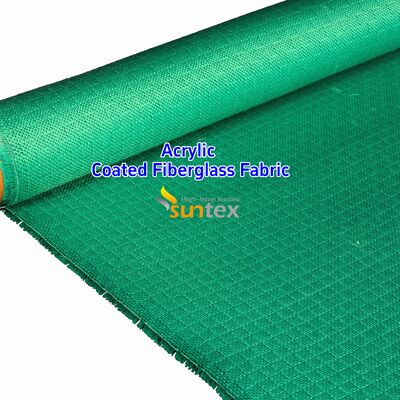 Acrylic Coated Fire Resistant Fiberglass Fabric with 550 Degree C Temperature Resistance for Welding Blankets