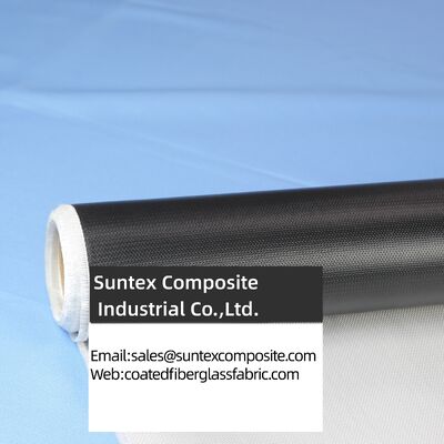 High Temperature Silicone Coated Fiberglass Fabric with Two Side Silicone Rubber Coating and Alkali Free E-Glass for 550°C Resistance