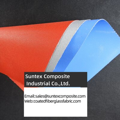 Heat-Resistant (550°C) Silicone Coated Fiberglass Fabric - Fireproof & Customizable Width (0.8m to 2m)