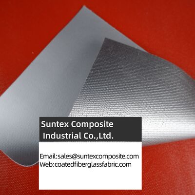 Two Side Silicone Rubber Coated Fiberglass Cloth with High Temperature Resistance (550°C) and Alkali Free E-Glass Material