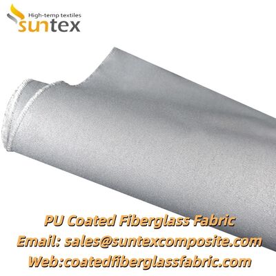 Fireproof High Temperature Resistant 460 g/sqm PU Coated Fiberglass Fabric for Welding Blankets