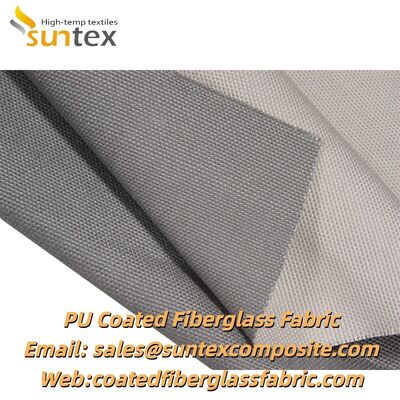 High Temperature Resistance PU Coated Fiberglass Fabric with 550℃ Basic Fabric Temperature Resistance and Good Abrasion Resistance for Fireproof Curtains