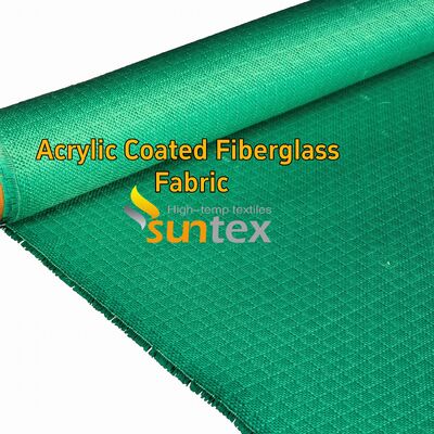 Red 0.4mm Acrylic Coated Fiberglass Fabric with 550 Degree C Temperature Resistance for Welding Blankets
