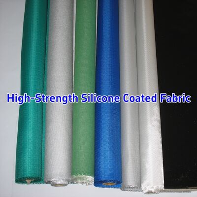 High Temperature Resistant Fire Resistance 590 g/sqm Weight Silicone Coated Fiberglass Fabric High Silica Fiberglass Cloth