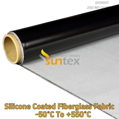 Suntex Heat Resistant C-Glass Fire Retardant Silicone Coated Silicone Rubber Coated Fiberglass Sheet/Fabric/Cloth