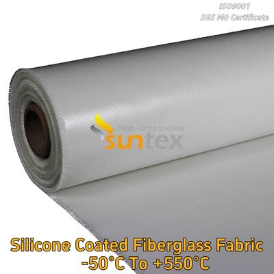 High Temperature Heat Resistant Silicone Rubber Coated Twill Woven Fiberglass Mesh Cloth