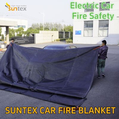 Direct Factory Supply Premium Large Area Silicone Fiberglass Fire Blanket for Car 