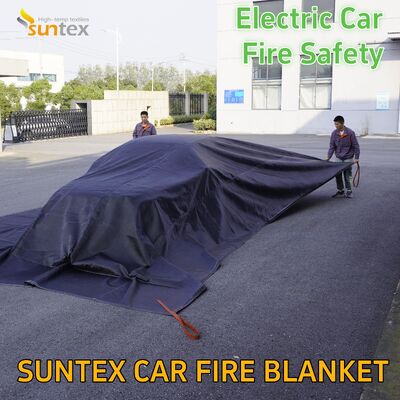 Customizable Extra Large 10*10m Silicone Fire Blanket 550℃ New Energy Electric Vehicles Car Fire