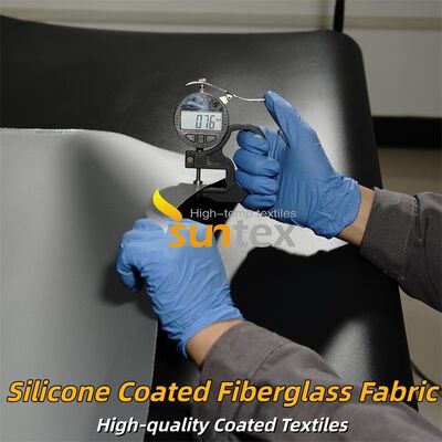 Fire Retardant Double Sided Silicone Coated Fiberglass Fabric for Heat Insulation Applications
