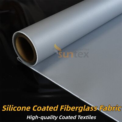 Fire Retardant Silicone Coated Fiberglass Fabric with Temperature Resistance -50°C to 500°C and Alkali Free Properties