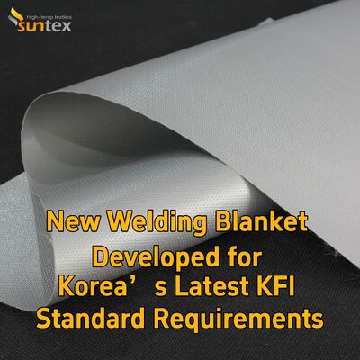 Suntex Welding Fire Blankets High Temperature Resistant Fiberglass Fireproof Blanket for Welding Spark Splash Prevention