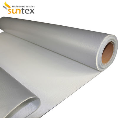 Double Sided Silicone Coated Fiberglass Fabric with 0.3 mm Thickness and 400 g/sqm Weight for High Temperature Insulation