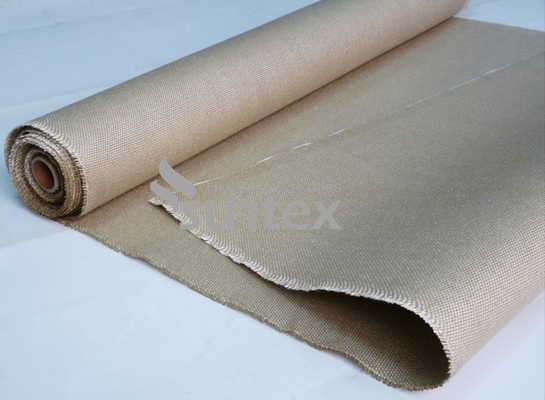 ผ้าใยแก้วเคลือบเวอร์มิคูไลต์ทนต่อการขัดถูสำหรับฝาครอบฉนวนแบบถอดได้