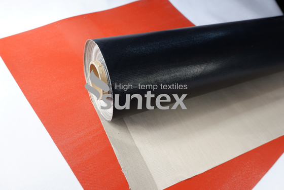 Plain Woven PTFE Coated Fiberglass Fabric For Heat Insulation Pads
