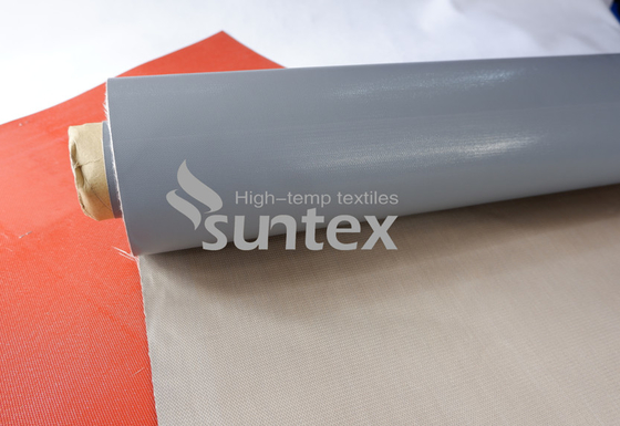 Plain Woven PTFE Coated Fiberglass Fabric For Heat Insulation Pads