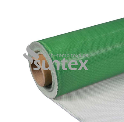 Chemical Resistant Silicone Rubber Coated Fiberglass Cloth Fire Retardant High Silica Textile