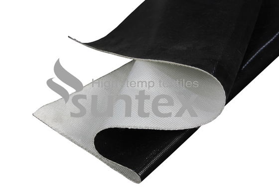 Chemical Resistant Silicone Rubber Coated Fiberglass Cloth Fire Retardant High Silica Textile