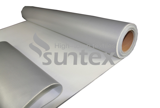 Chemical Resistant Silicone Rubber Coated Fiberglass Cloth Fire Retardant High Silica Textile