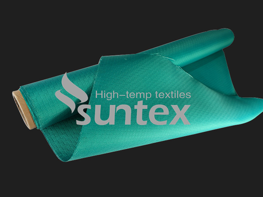 Chemical Resistant Silicone Rubber Coated Fiberglass Cloth Fire Retardant High Silica Textile