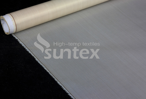 ผ้าใยแก้วเคลือบ PTFE ทนอุณหภูมิ แผ่นผ้าเทฟล่อน PTFE สำหรับการถ่ายเทความร้อน