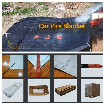 Suntex รถไฟผ้าห่มผ้าห่มไฟ ความต้านทานความร้อนของ 550C/1000C