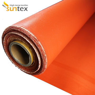 1. Heat-Resistant E-Glass Silicone-Coated Fiberglass Fabric (850g/m²)