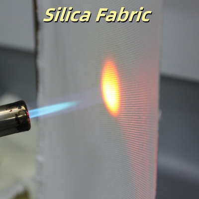 ผ้าใยแก้วเคลือบด้วยวอร์มิคุลิต 1200 °C กันไฟ