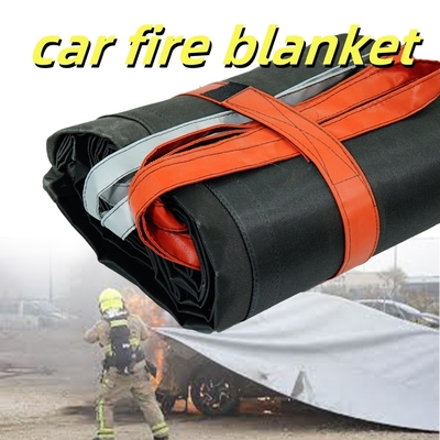 ผ้าห่มไฟรถยนต์ EV สีเทา 550 °C ความต้านทานต่อความร้อนสําหรับไฟแบตเตอรี่ลิตியம்ไอออน