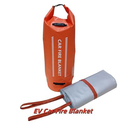 EV Car Fire Blanket Gray 550℃ Thermal Resistance for Sedan SUV