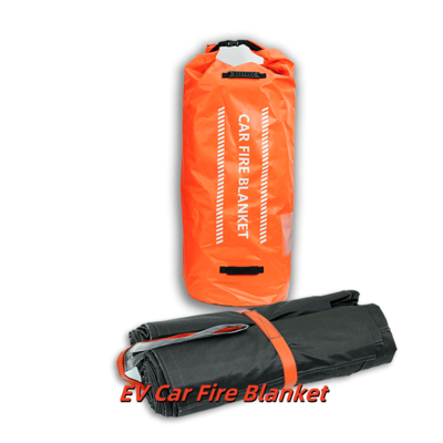 EV Fire Blanket ความทนความร้อน 550°C/1000°C สีเทา