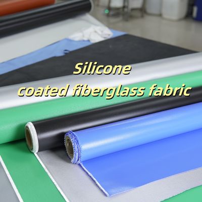 Fire Retardant Silicone Coated Fiberglass Fabric 0.3mm 400 g/sqm