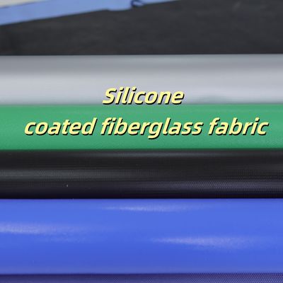 Fire Retardant Silicone Coated Fiberglass Fabric 0.3mm 400 g/sqm