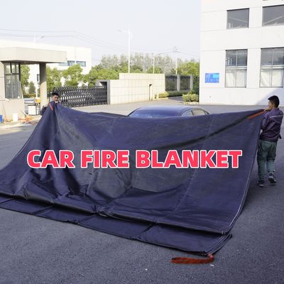 Gray EV Car Fire Blanket with 550℃/1000℃ Thermal Resistance for Oxygen Deprivation Fire Safety