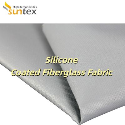 Alkali Free Water Repellent Silicone Coated Fiberglass Fabric with Temperature Resistance -50°C to 500°C for Insulation