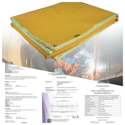 100% Fiberglass Welding Blanket 550°C Heat Resistant Acrylic Coated Fire Blanket for Welding and Fire Protection