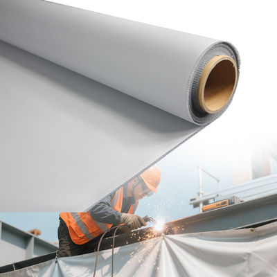 Fireproof Welding Blanket with 1800C Temperature Resistance and Twill Weave PU Coated Fiberglass Fabric