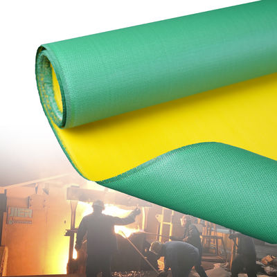 Fireproof Welding Blanket with 1800C Temperature Resistance and Twill Weave PU Coated Fiberglass Fabric