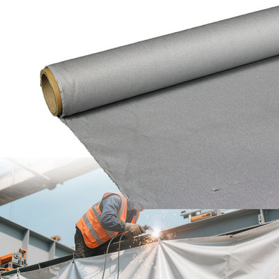 Fireproof PU Coated Fiberglass Fabric with Twill Weave 460 g/sqm and 0.41 mm Thickness for High Temperature Resistance