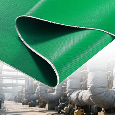 Double Sided Grey Color Silicone Coated Fiberglass Fabric with 50 m / 100 m Roll Length for Thermal Insulation