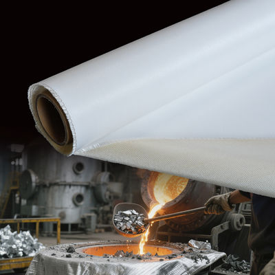 Double Sided E-Glass Silicone Coated Fiberglass Fabric Fireproof High Temperature Resistance 50 m / 100 m Roll