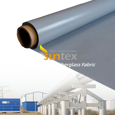 High Temperature Silicone Coated Fiberglass Fabric with 400 g/sqm Weight and 0.3 mm Thickness in 1 / 1.2 / 1.5 meter Width